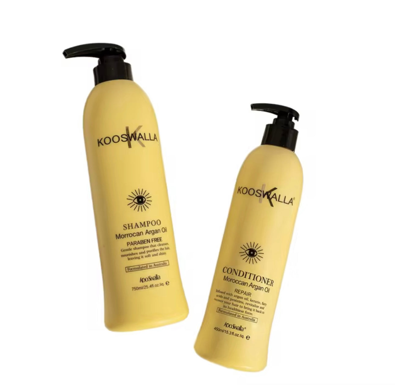 Moroccan argan oil shampoo + conditioner