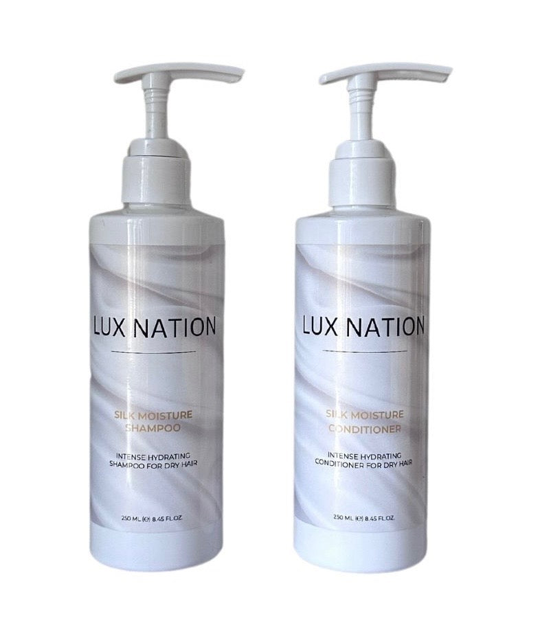 Organic silk moisture shampoo + conditioner
