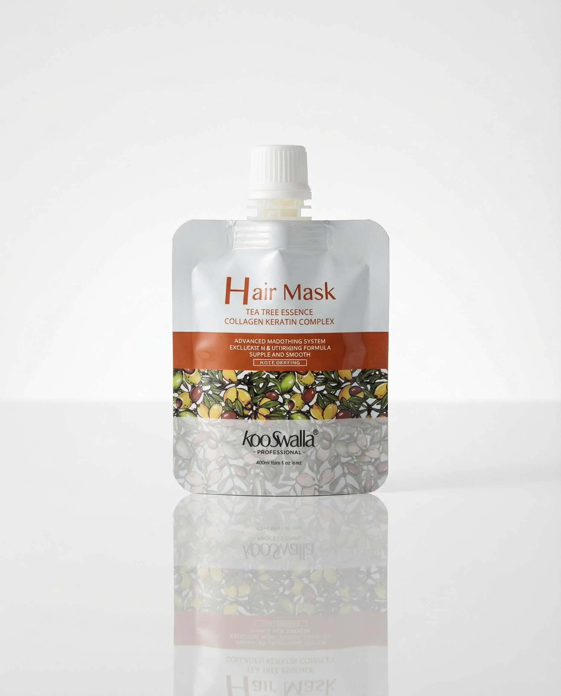 Collagen complex hair mask travel size for deep hydration, repair, softness and shine, perfect for gym and travel use Kooswalla 