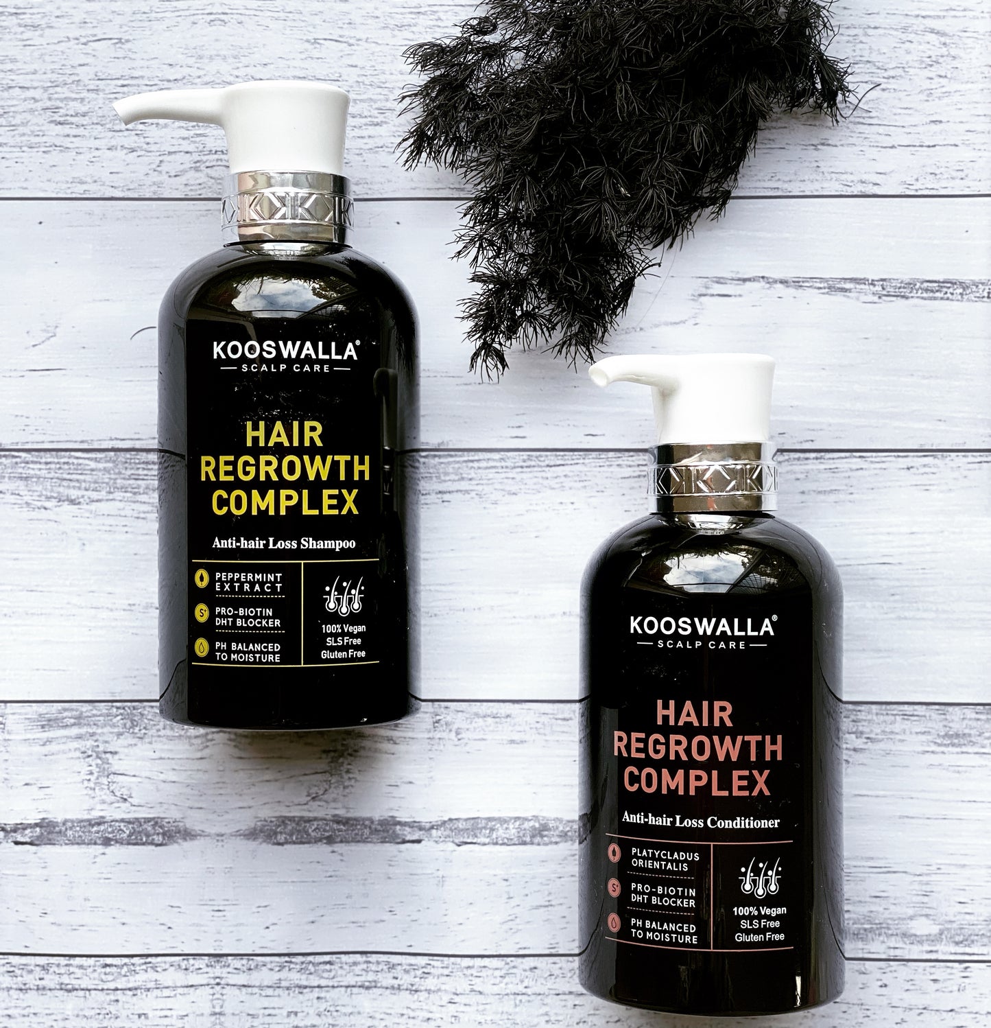 Kooswalla hair regrowth Complex (Anti hair loss) shampoo & conditioner set