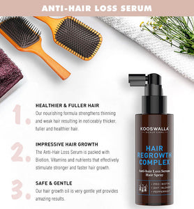 Kooswalla Hair Regrowth Complex Set (Anti Hair Loss)