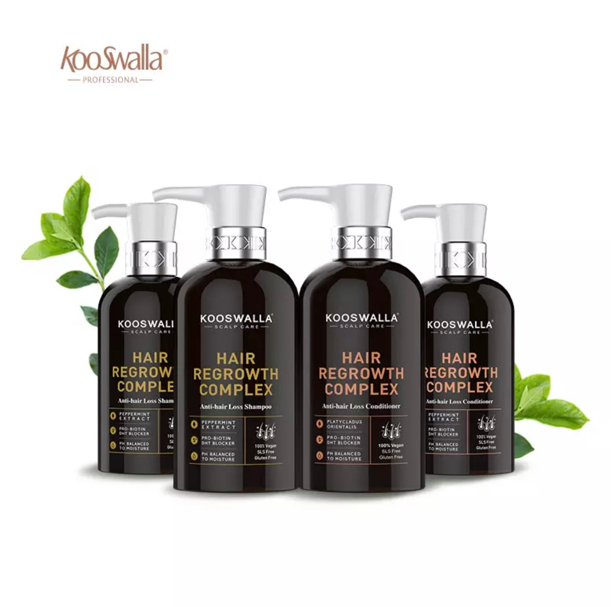 Kooswalla hair regrowth Complex (Anti hair loss) shampoo & conditioner set