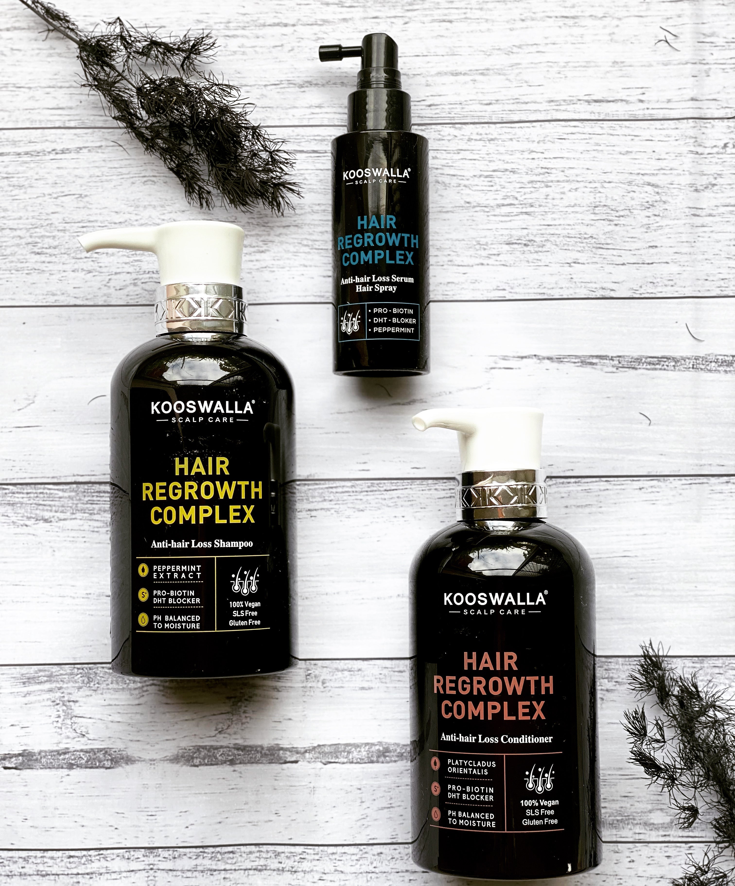 Kooswalla Hair Regrowth Complex Set (Anti Hair Loss)