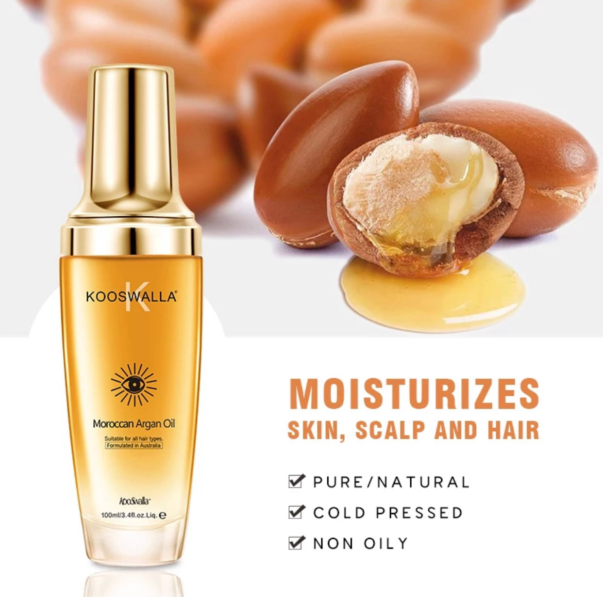 3 x 50 ml  Moroccan Argan oil.