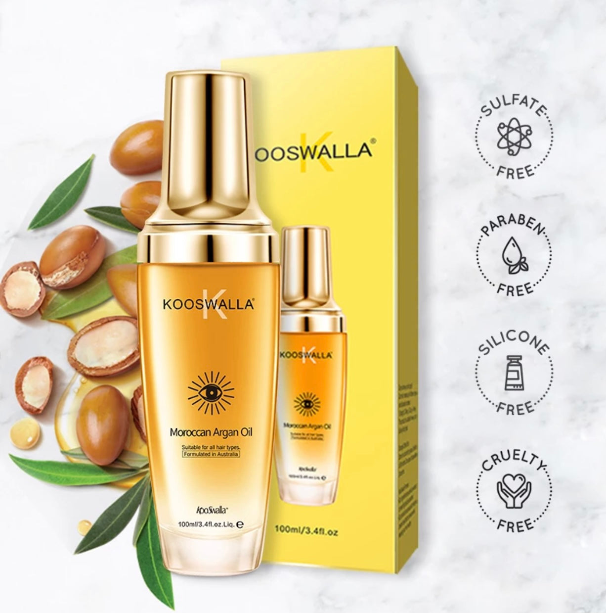 3 x 50 ml  Moroccan Argan oil.